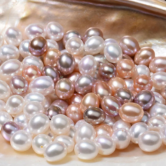 Factory Price AAA Grade 5-11mm Drop Pearls High Quality Natural Rice Freshwater Loose Pearls Beads