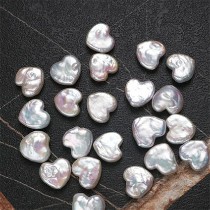 10-11mm Wholesale Freshwater Pearl Heart Shape Loose Pearls Beads Pearls for Women DIY Jewelry