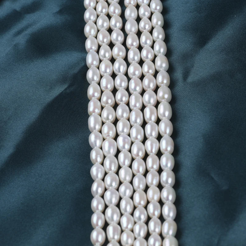 8-9mm AAAA TOP QUALITY Natural Rice Shape Freshwater Pearl Beads for Jewelry Making