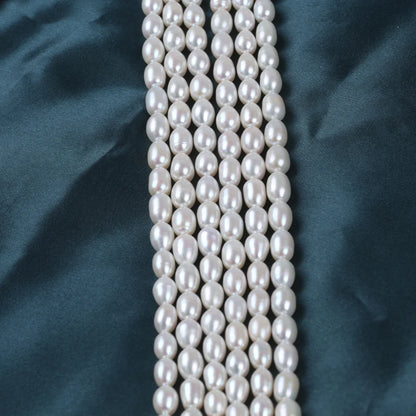 8-9mm AAAA TOP QUALITY Natural Rice Shape Freshwater Pearl Beads for Jewelry Making