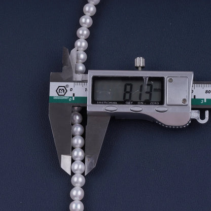 16inch 8-8.5mm AAAAA Grade High Quality White Round Shape Natural Freshwater Pearl Beads for Jewelry Making