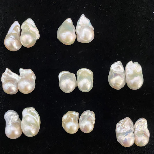 AAA Big Size Natural Genuine Freshwater Baroque Pearl 10-15mm Color Loose Irregular Baroque Pearl for Jewelry Half /full Hole