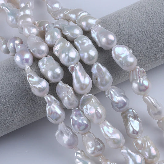 15-18mm Natural Fire Ball Natural Purple pink Big Baroque Pearls for Jewelry Making