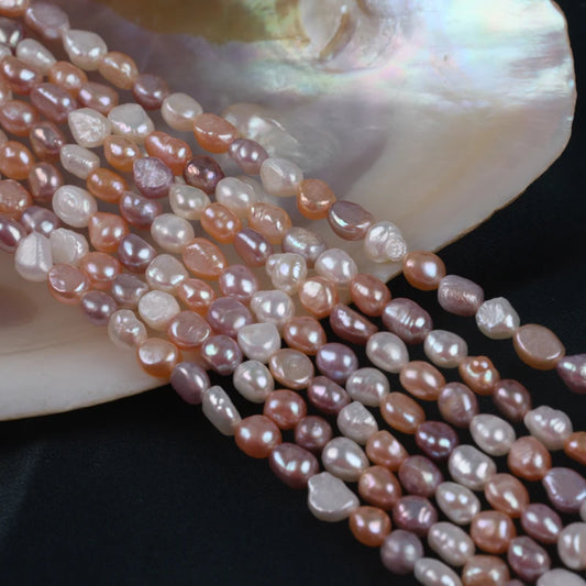 6-7mm AA Grade Natural Baroque Freshwater Pearl Beads for Jewelry Making
