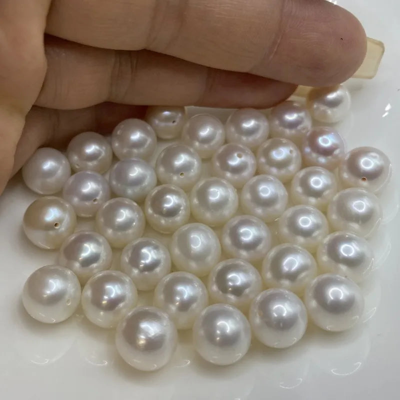Wholesale 3A White Freshwater Rice-shaped Loose Pearls Natural Real Beads for Jewelry China's Best Quality Freshwater Pearls