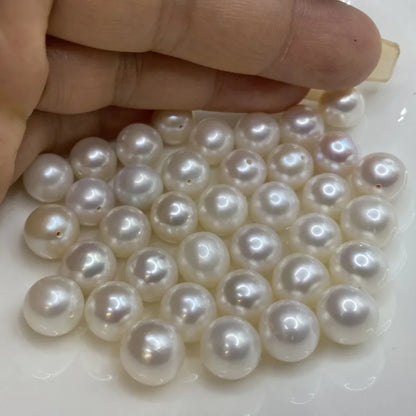 Wholesale 3A White Freshwater Rice-shaped Loose Pearls Natural Real Beads for Jewelry China's Best Quality Freshwater Pearls