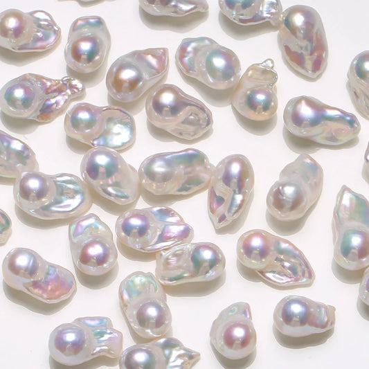 2024 Wholesale High Quality 3A Baroque Loose Freshwater Pearls Natural Cultured White Pink Purple for DIY Pearl Earrings