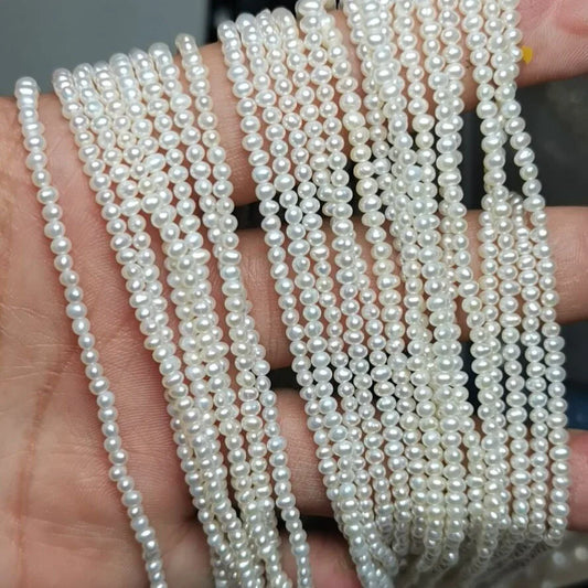 Natural Freshwater Mini 1.8-2mm Pearl strand for Jewelry Making