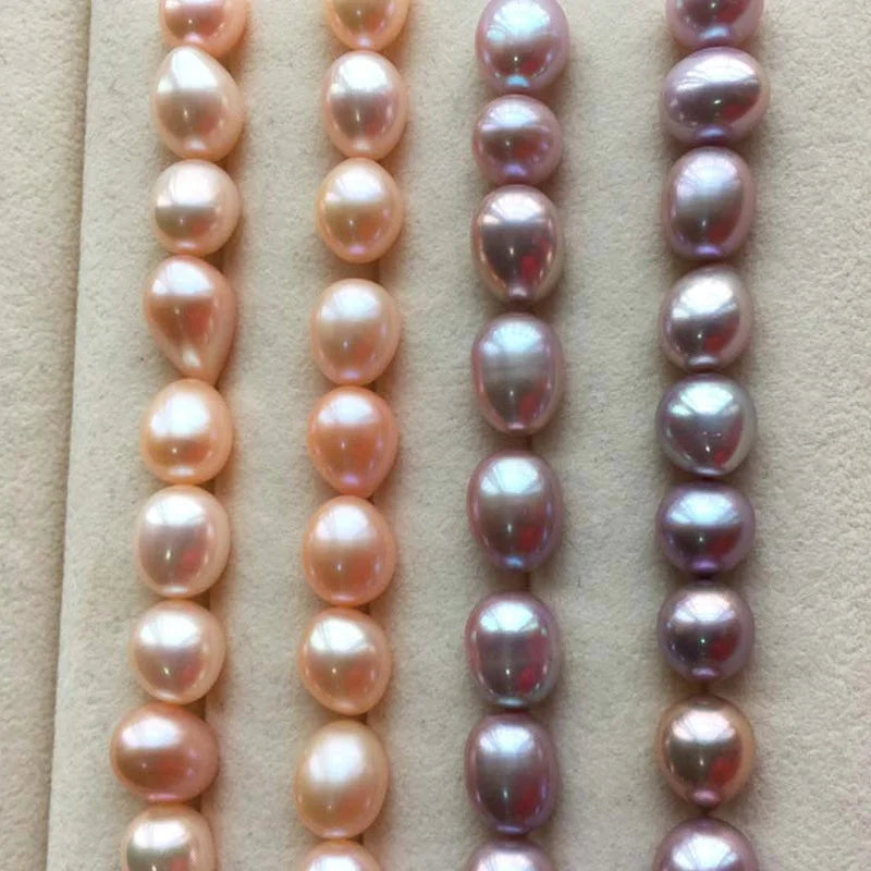 Wholesale 3A High Quality White Color Rice Shape Half-drilled/no Whole Loose Pearl 3*5mm-10*15mm Freshwater Pearl