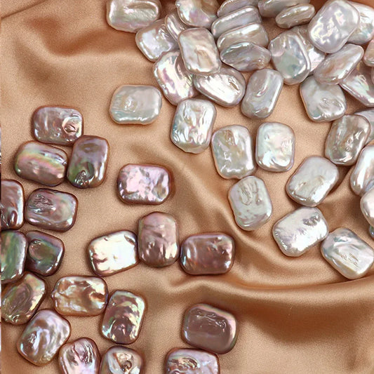 Natural Freshwater Pearl 3A Mix Color Baroque Rectangle Shape Unique and Fashion Style Ready to Ship