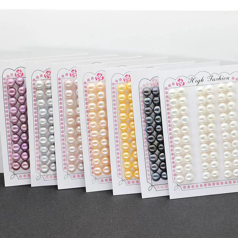 China Factory Wholesale Cheap 3A Button Freshwater Pearls  Button Shape Half Hole Freshwater Pearl Price