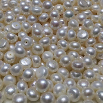 10-14mm Large Size Half Drilled Pearl 3A Fresh Water Pearl Loose Flat Back Button Freshwater Pearl in Low Price