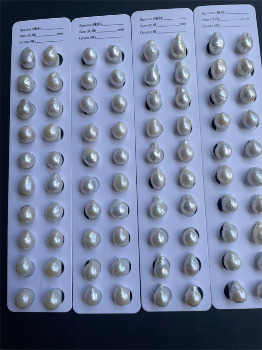 2A Natural Freshwater Drop Pearl Small Size Baroque with Irregular Shape White Color Almost Flawless for Jewelry Making