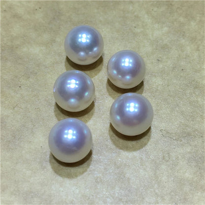 1A Quality Big Size Edison Pearl China Natural Round Loose Freshwater Pearl White Round Half-Hole Hot Sale 11-15mm