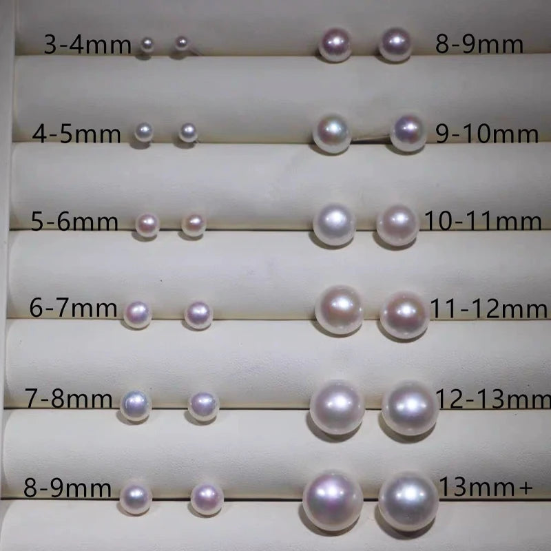 10-14mm Large Size Half Drilled Pearl 3A Fresh Water Pearl Loose Flat Back Button Freshwater Pearl in Low Price