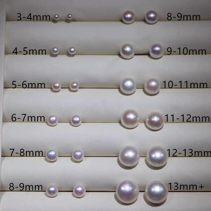 10-14mm Large Size Half Drilled Pearl 3A Fresh Water Pearl Loose Flat Back Button Freshwater Pearl in Low Price