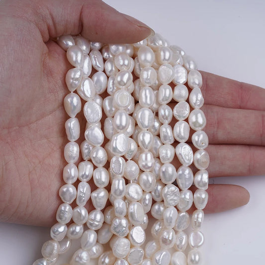 AA Grade 7-8mm Natural Color Loose Baroque Pearl for DIY