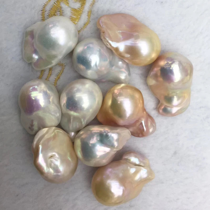 AAA  High Quality 15-19mm Irregular Fresh Water Baroque Pearl Loose Quality for Jewelry Making