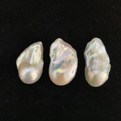 3A Large Size Natural Baroque Freshwater Loose Pearls Best Gloss White/Pink/Purple Round Pearls for Jewelry Making