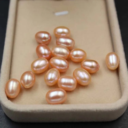 3A Natural Freshwater Pearls 3*5mm-10*15mm Rice Shape White/pink/purple Loose  Natural Freshwater Pearl