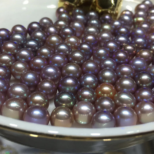 Zhuji 3A Natural Loose Round Shape Edison Pearls 10mm- 13mm Good Quality White/pink/purple Color Freshwater Pearls for Jewelry