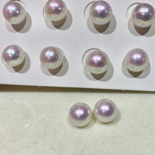 Wholesale 3mm Natural Loose Freshwater Pearls High Luster 3A Large Size White Pink Purple Variations for Pearl Strands Making