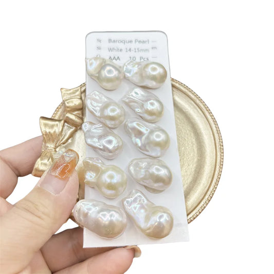 Natural Irregular Shape Baroque Pearl 3A 13-19mm  High Quality High Luster Freshwater Pearl Large Size Loose Pearl for Earring