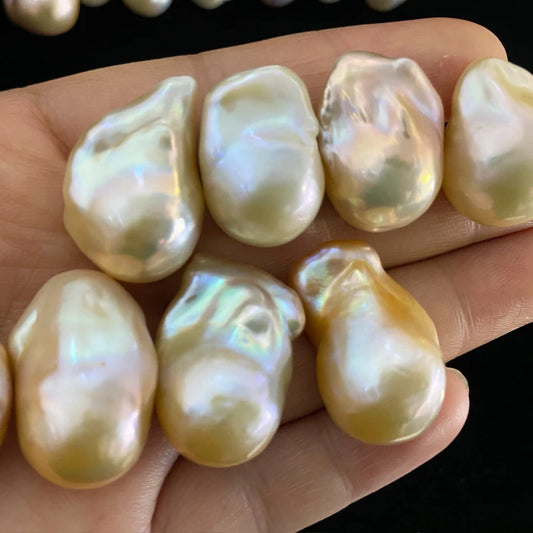 Size Natural Genuine Freshwater Baroque Pearl 9-16mm Loose Irregular Baroque Pearl for Jewelry Fine Jewelry Gifts
