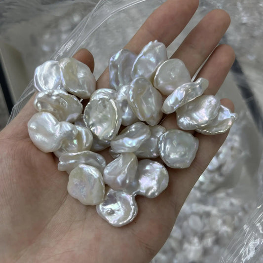 High Quality Baroque Keshi Pearls Natural Freshwater White Pearls in Petal Shape Jewelry Making Loose Pink Color Wholesale Price