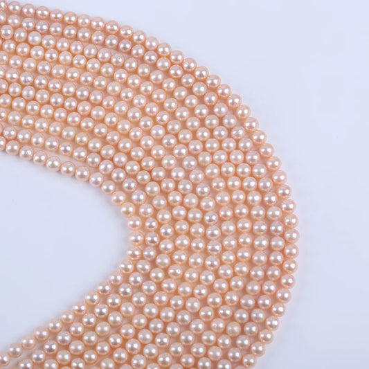 7.5-8mm AA Grade Natural pink Round Pearl Natural Freshwater Pearl for Jewelry Making