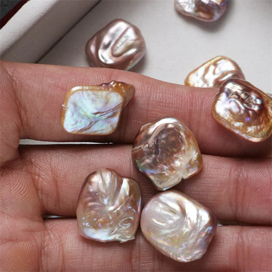 Natural Freshwater Pearls square Purple Baroque High Quality High Gloss Suitable for Earrings Pendant Necklace Factory