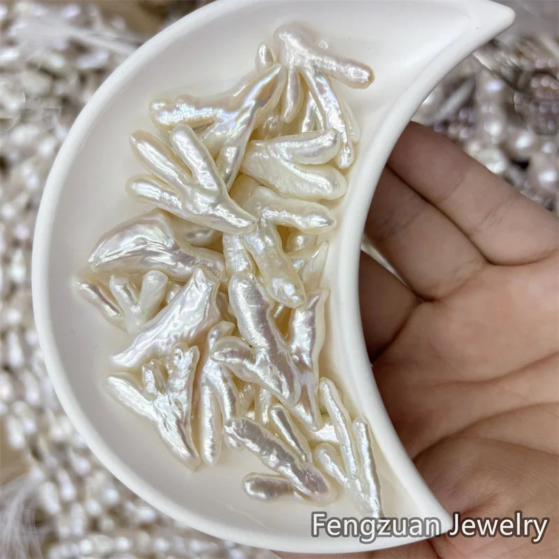 Hot Sale 15-25mm Chicken Foot Shape Baroque Real Natural Freshwater Loose Pearl Beads