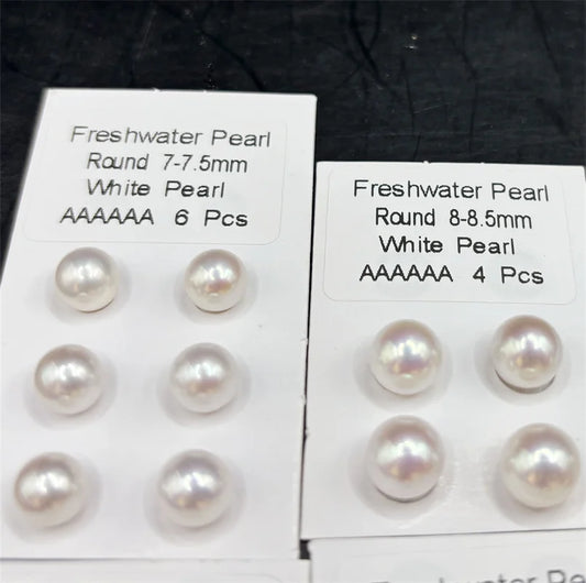 High Quality Loose Freshwater Pearl Round 1-6A Quality Round 5-6 mm Natural Freshwater Pearls