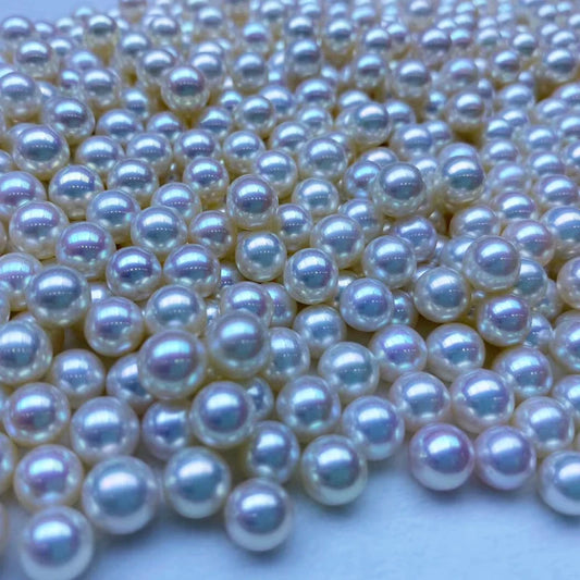 Natural Freshwater Pearl Half Hole White Loose Beads Jewelry Accessories Factory Price