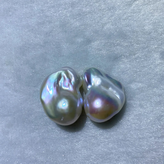 2024 Baroque Freshwater Pearls 9-15mm 2A Quality White Pink Purple Handmade DIY Jewelry Earrings Versatile Loose Pearl Material
