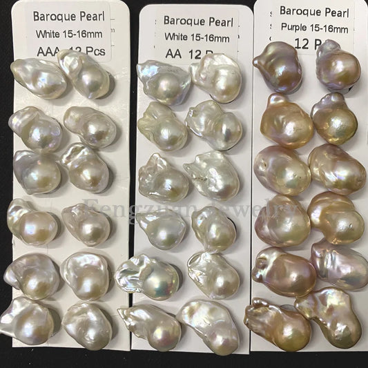 Wholesale High Quality Large Natural Freshwater Pearls 10-15mm Irregular Baroque Pearls for Ring and Necklace Making