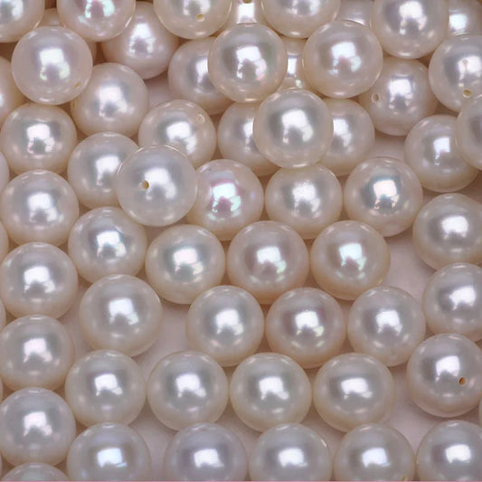 Fengzuan Jewelry 6.5-7mm Round White Wholesale Natural Real Fresh Water Round Pearls Loose Pearl