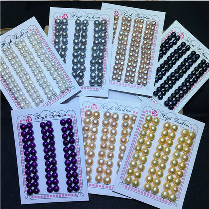 10-14mm Large Size Half Drilled Pearl 3A Fresh Water Pearl Loose Flat Back Button Freshwater Pearl in Low Price