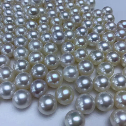 White 2-11.5mm Round Half Drilled Hole No Hole Full Hole 5A Quality Natural Real Fresh Water Pearl Loose Pearls Wholesale Price