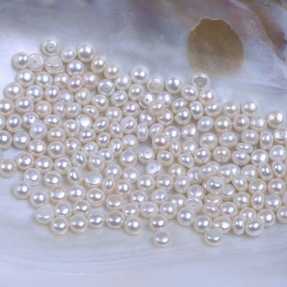 3A Quality High Luster Natural Pearls Beads 2mm 3mm 5mm Factory Price Freshwater Perfect Round Pearl for Necklace