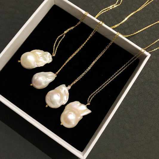 AA Wholesale Natural Freshwater Baroque Pearls High Quality 18mm Strand Zhuji Pearl Farm Jewelry Making Particularly Earrings
