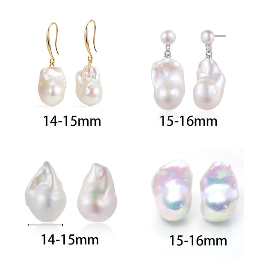 2024 Wholesale High Quality 3A Baroque Loose Freshwater Pearls Natural Cultured White Pink Purple for DIY Pearl Earrings