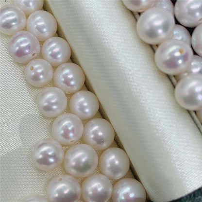 Half Drilled White pink Purple Natural Color Round Pearl Jewelry  Wholesalers Natural Freshwater Loose Pearls for Jewelry