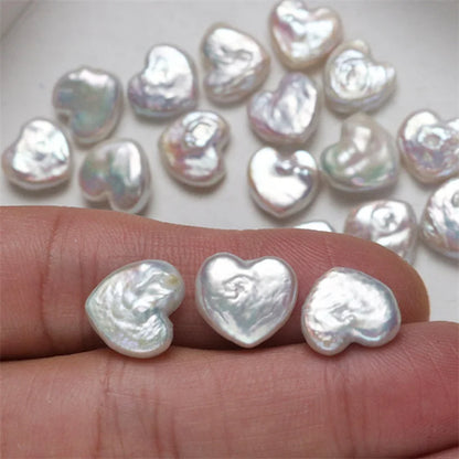 10-11mm Wholesale Freshwater Pearl Heart Shape Loose Pearls Beads Pearls for Women DIY Jewelry