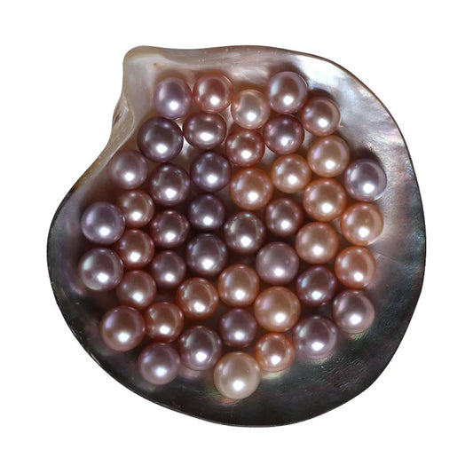 3A 2-12mm Round No Hole White Pink Purple Real Freshwater Pearls Wholesale Price Loose Pearls