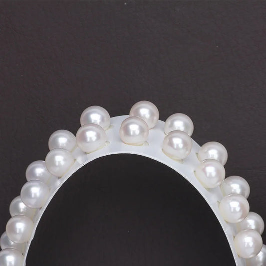 Perfect Natural White Round Freshwater Pearl 3mm to 9mm Loose Excellent Quality Half Hole Cultured Freshwater Peals