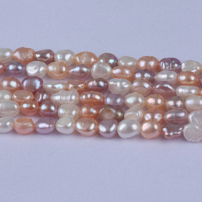 6-7mm AA Grade Natural Baroque Freshwater Pearl Beads for Jewelry Making