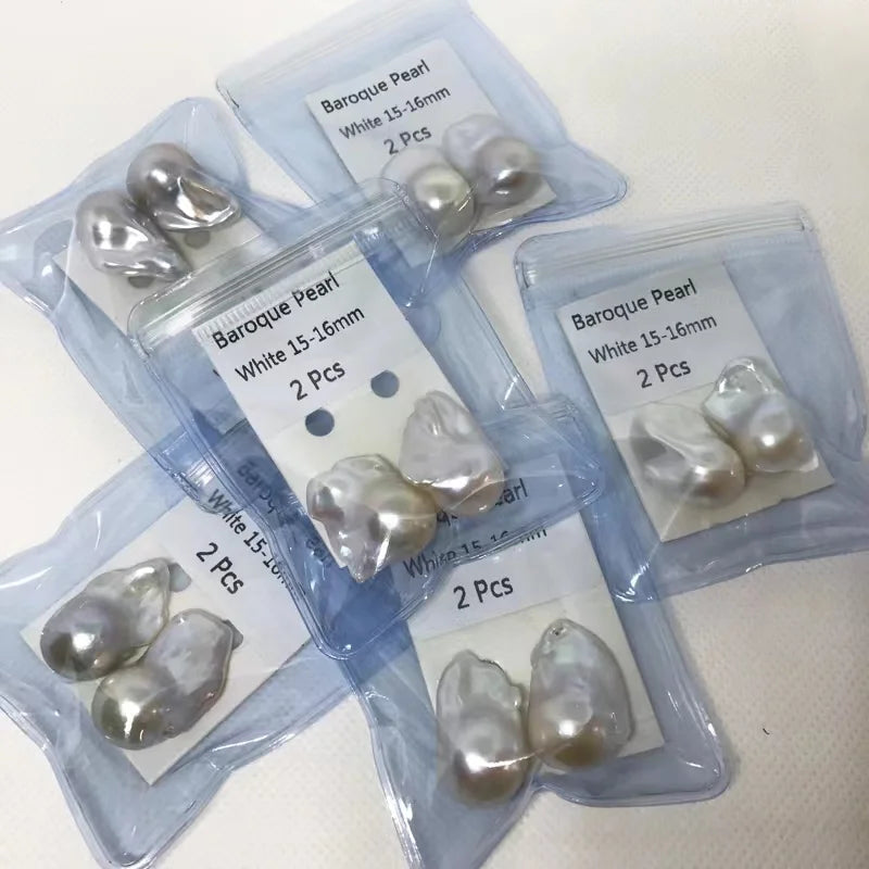 No Hole 1A-3A Grade Nature Freshwater Baroque Pearls Wholesale 9-19mm Irregularity Loose Baroque Pearls
