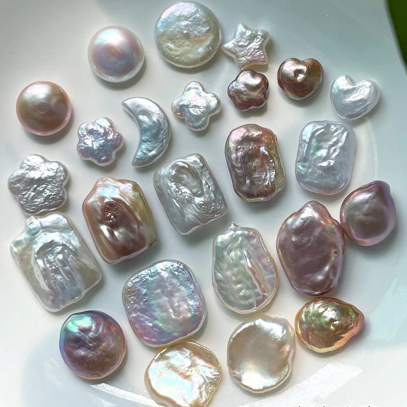 Wholesale 11-12mm Natural Fresh Water Pearl Double Side Luster White Color Profiled Baroque Loose Bead Baroque Pearl