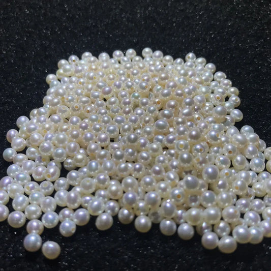 3-8mm China Cultured Round Freshwater Pearl High Quality Bulk Wholesale Natural Freshwater Pearl Half Hole
